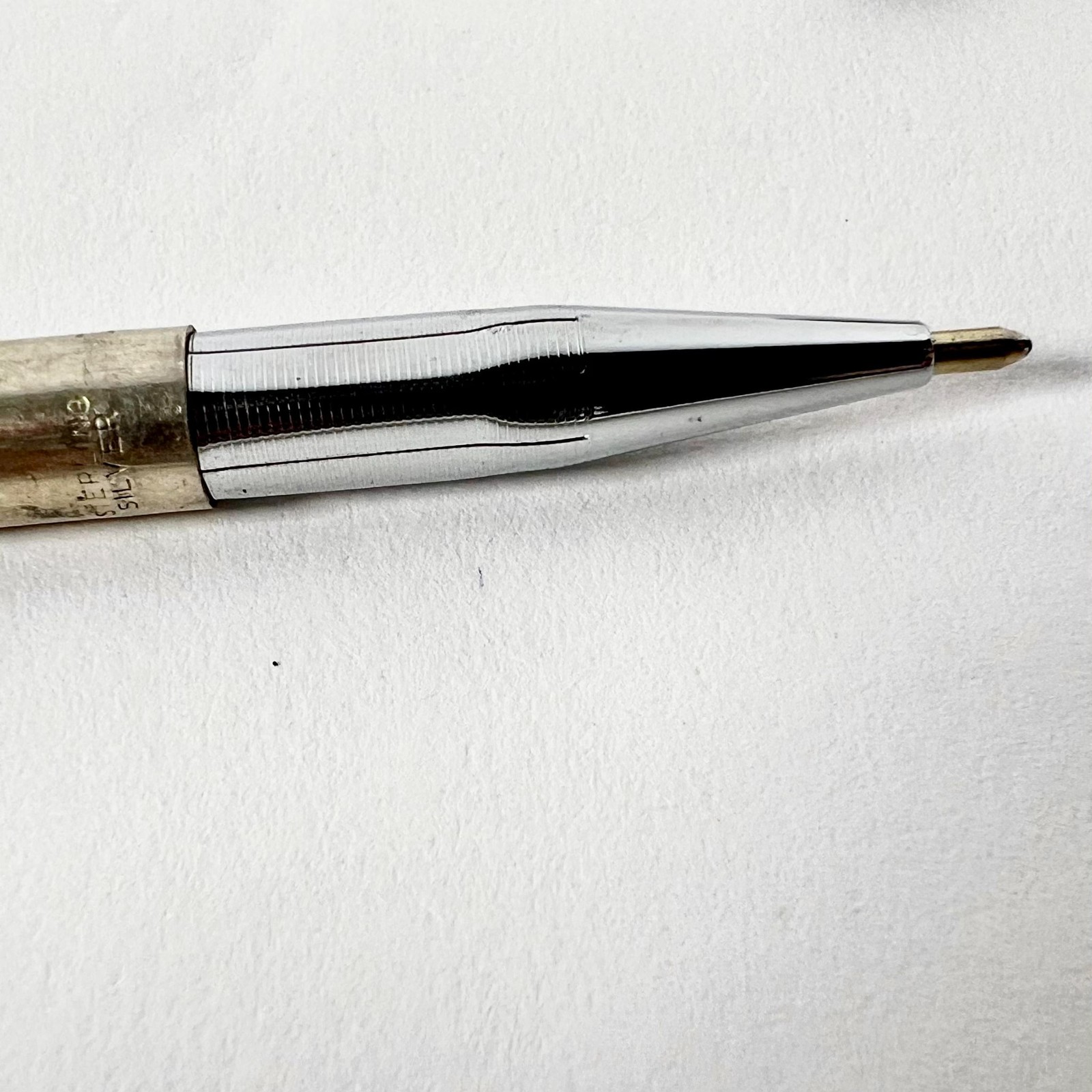 Tiffany & Co. Diamond-Textured Sterling Silver Ballpoint Pen