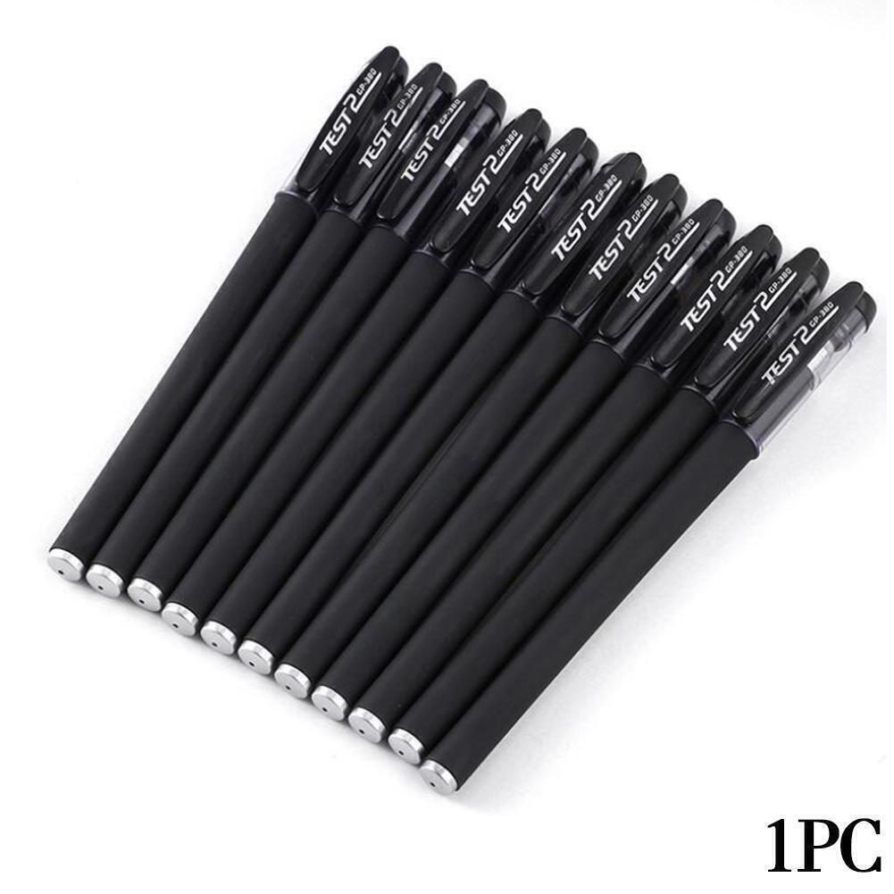 NEW Black Gel Pen Full Matte Water 0.5 Pens Writing Stationery Supply Office