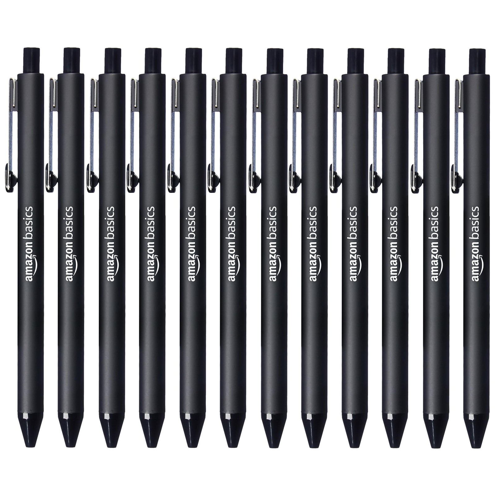Retractable Ballpoint Pens, Comfortable Grip, Smooth Writing, 12-Pack for Office