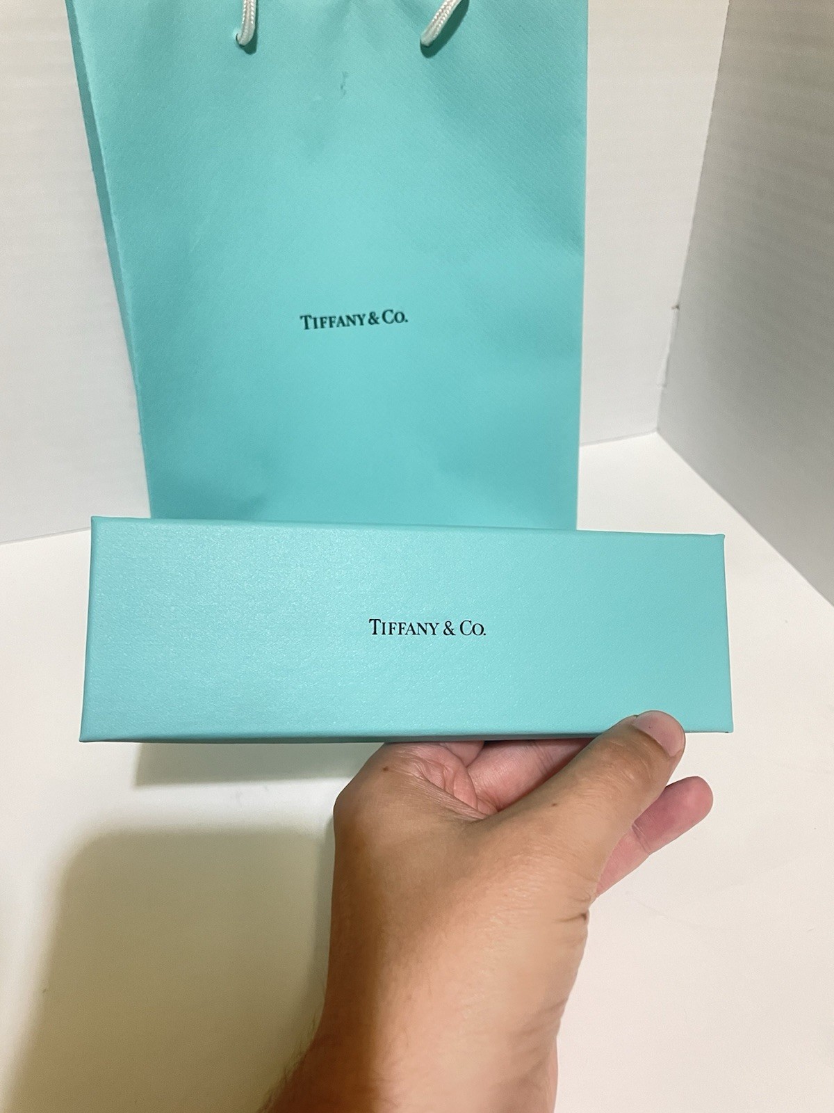 Tiffany & Co. Sterling Silver925 Pen W/ T Clip, Soft Case, Box & Gift Bag