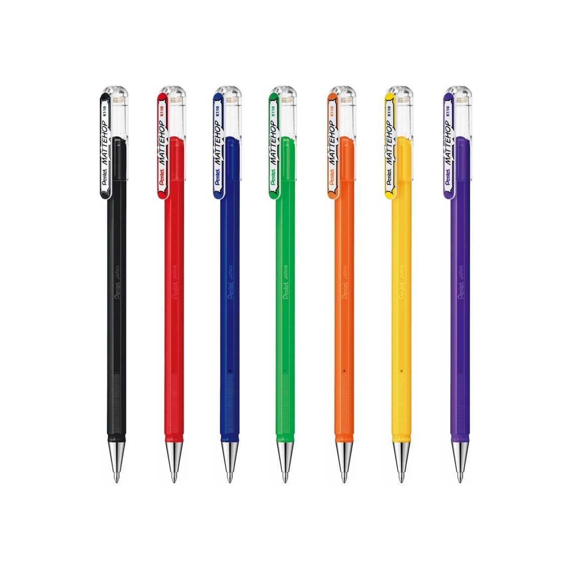 14 Count Matte Color Ballpoint Pen Set for Writing and Illustration 14 Colors