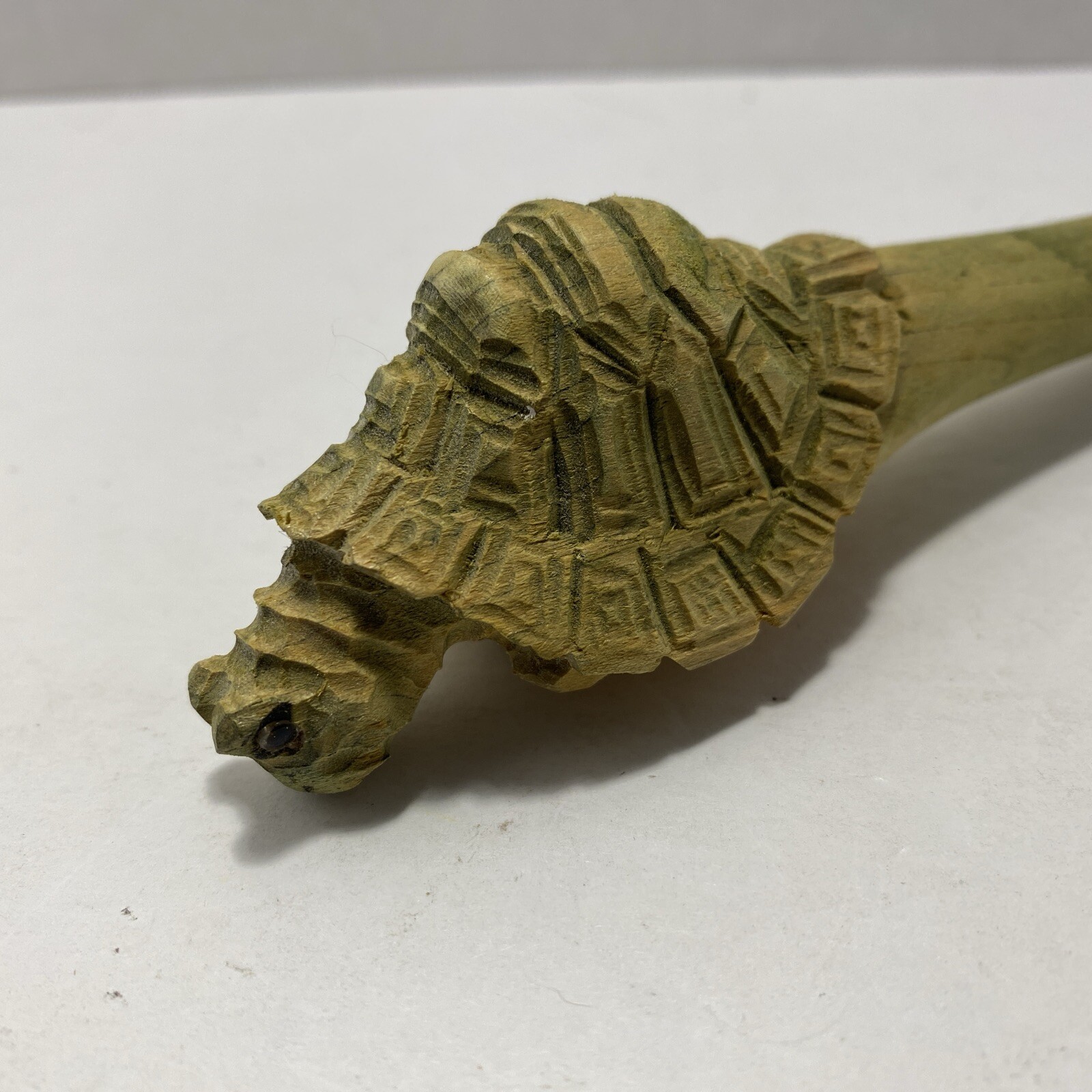 Wooden Pen Green Sea Turtle Shape Top Handcrafted Hand Made Ballpoint Pen