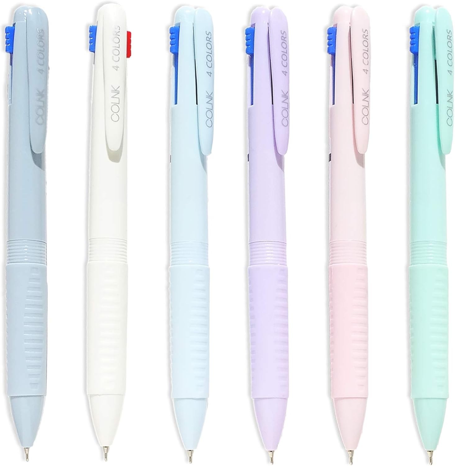 Multicolor Ballpoint Pen 0.5, 4-in-1 Colored Pens Fine Point,Ballpoint Gift P…