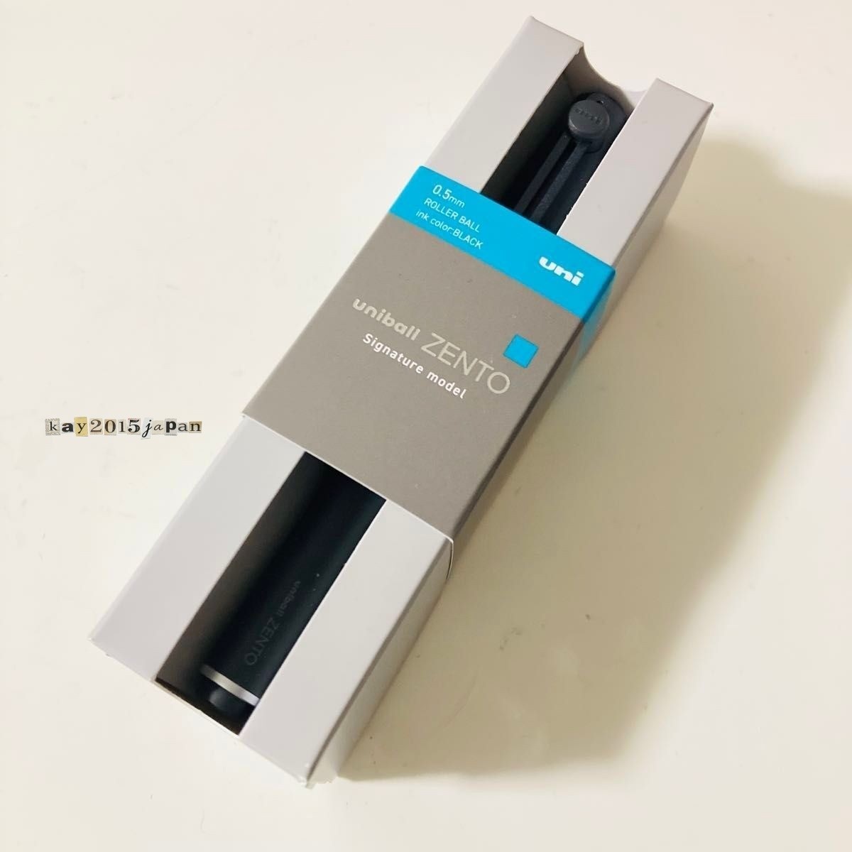 Mitsubishi Pencil Uniball Zento Signature Model Metallic Black 0.5mm Japan