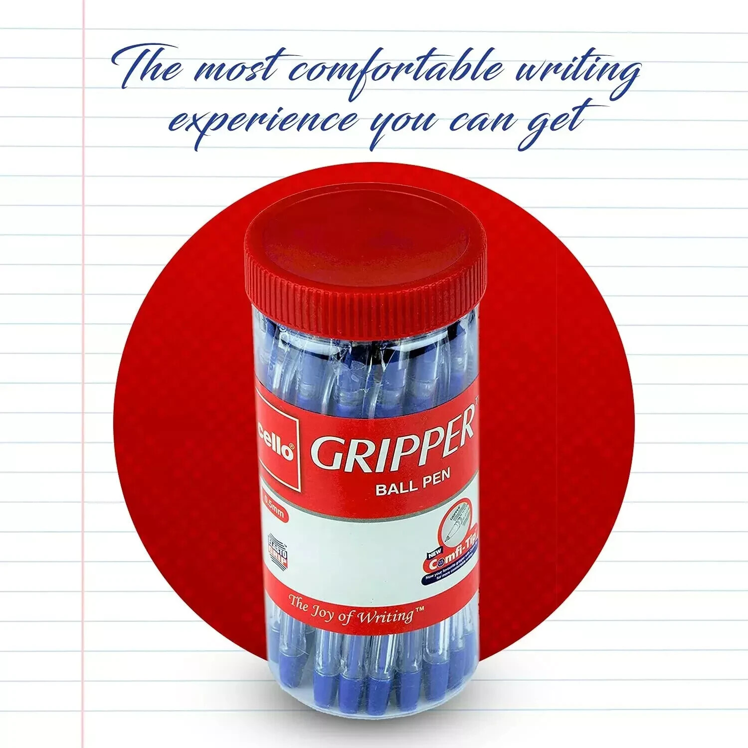 25No. Cello Gripper Blue Ball Pen – Best for Smooth Professional Writing -F Ship