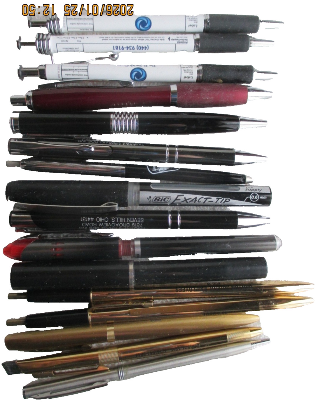 Lot of 16 Advertising/Other Metal Ball Point Pens Vintage/Modern All Are DriedUp