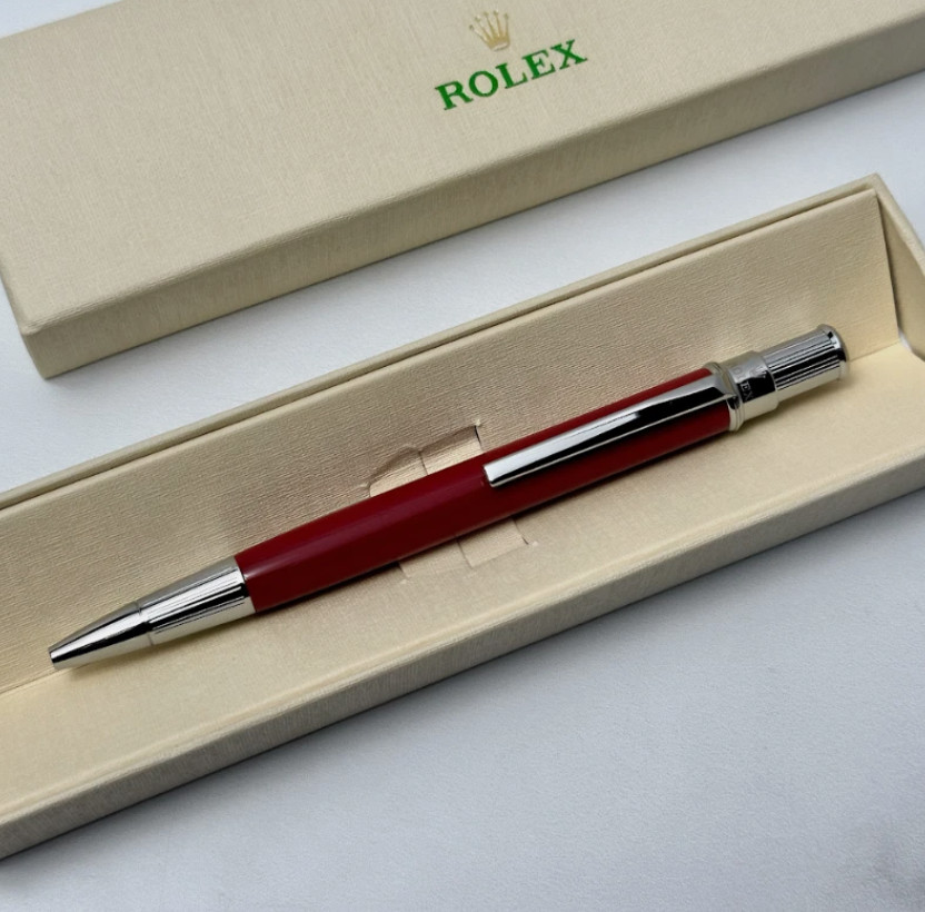 New 2026 Rolex Red Ruby Oyster – Ballpoint Pen – Full Box with Pouch VIP Gift