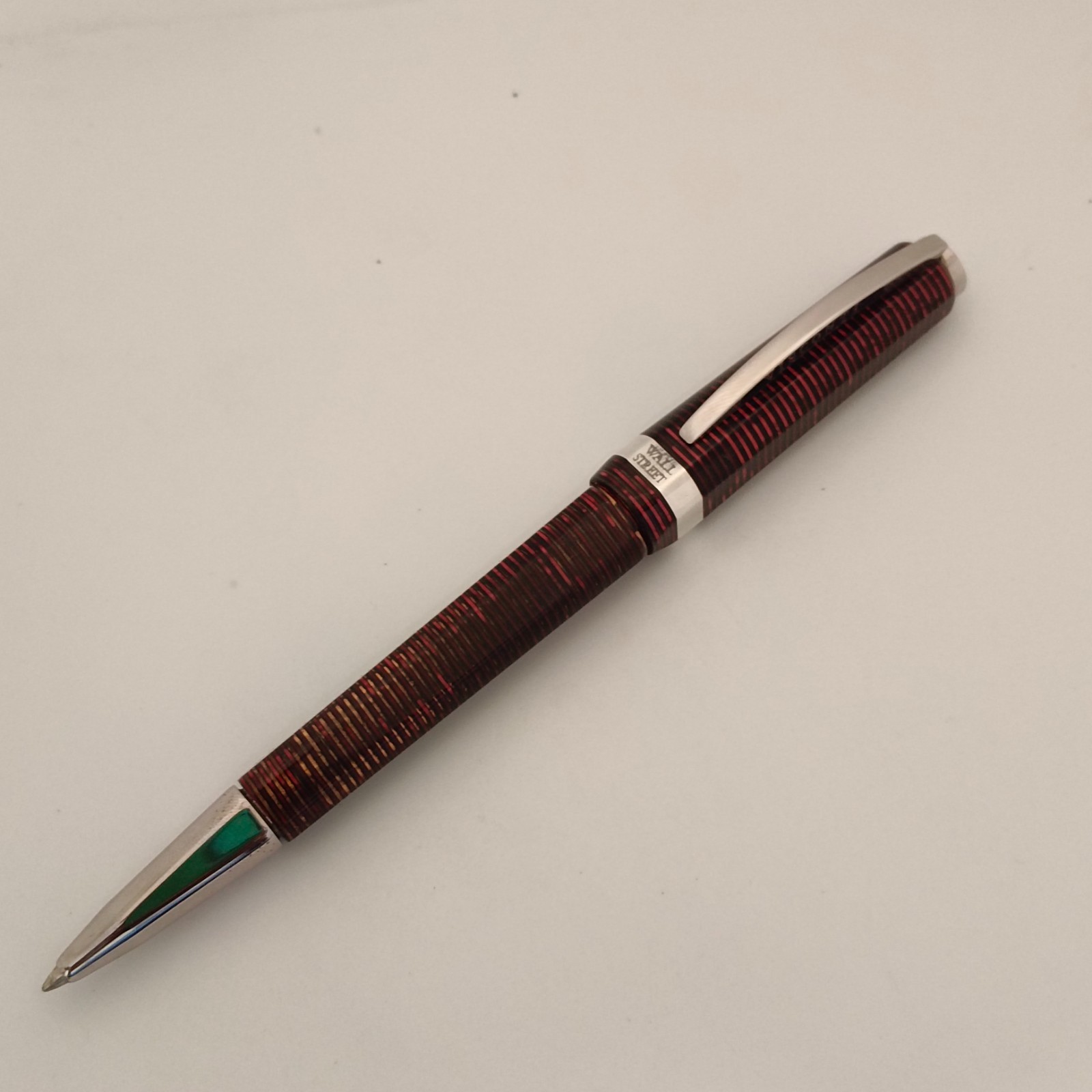 Visconti Wall Street Celluloid Red Pearl Ballpoint Pen