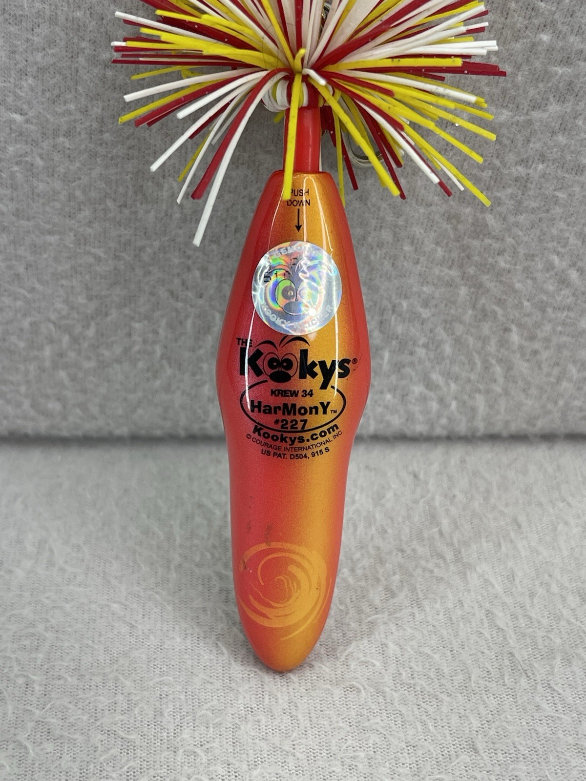 VTG Kooky Klickers Pen Krew 227 Harmony Peace Out Clip On School Pen NOS