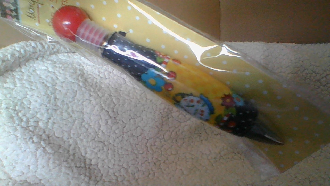 Mary & Co Bubble Pen NEW Engelbreit Whimsical Teacup Cherries Fun Polka Dot WOW
