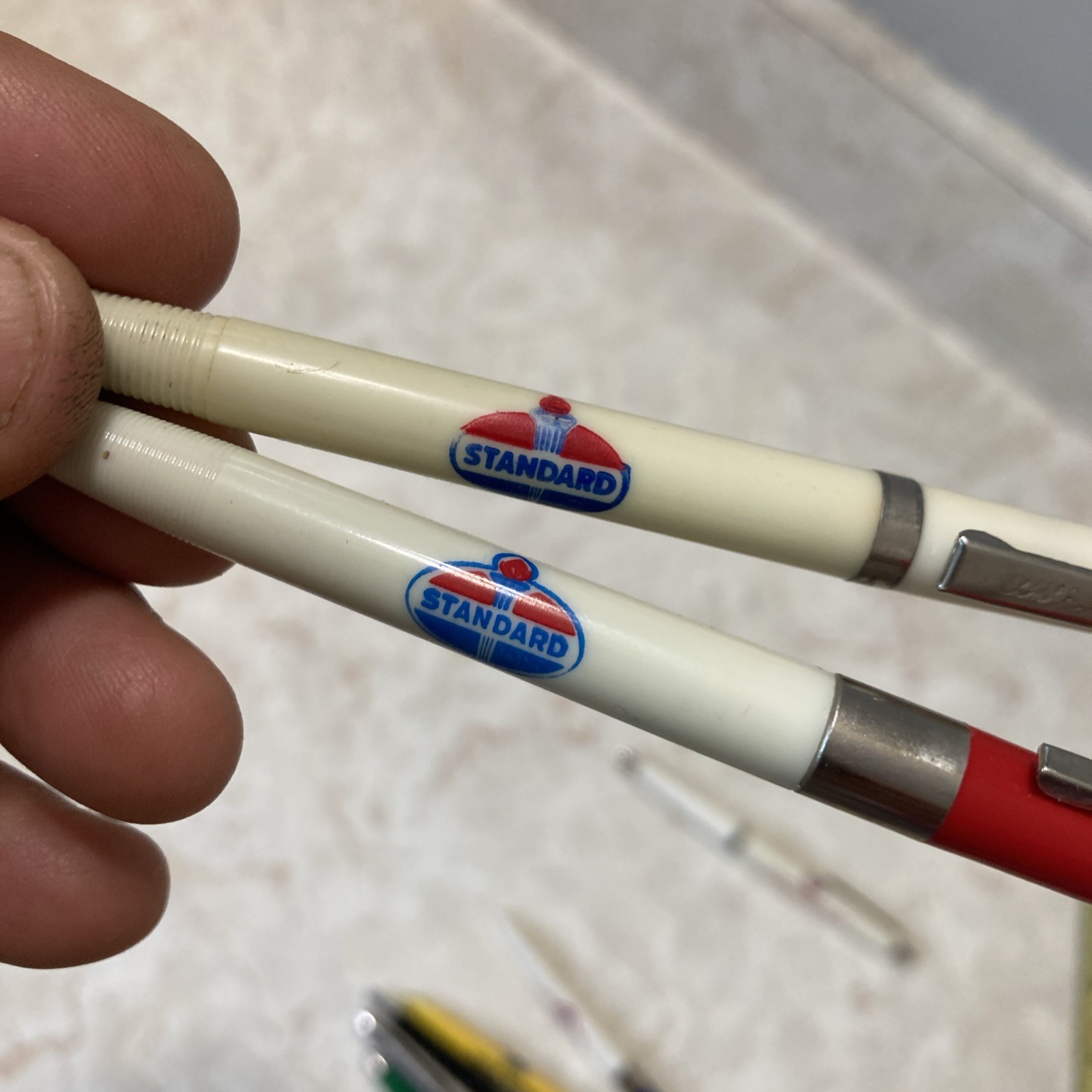 10 Vintage Advertising Ballpoint Pen Gas & Oil Chevrolet Standard Derby Conoco
