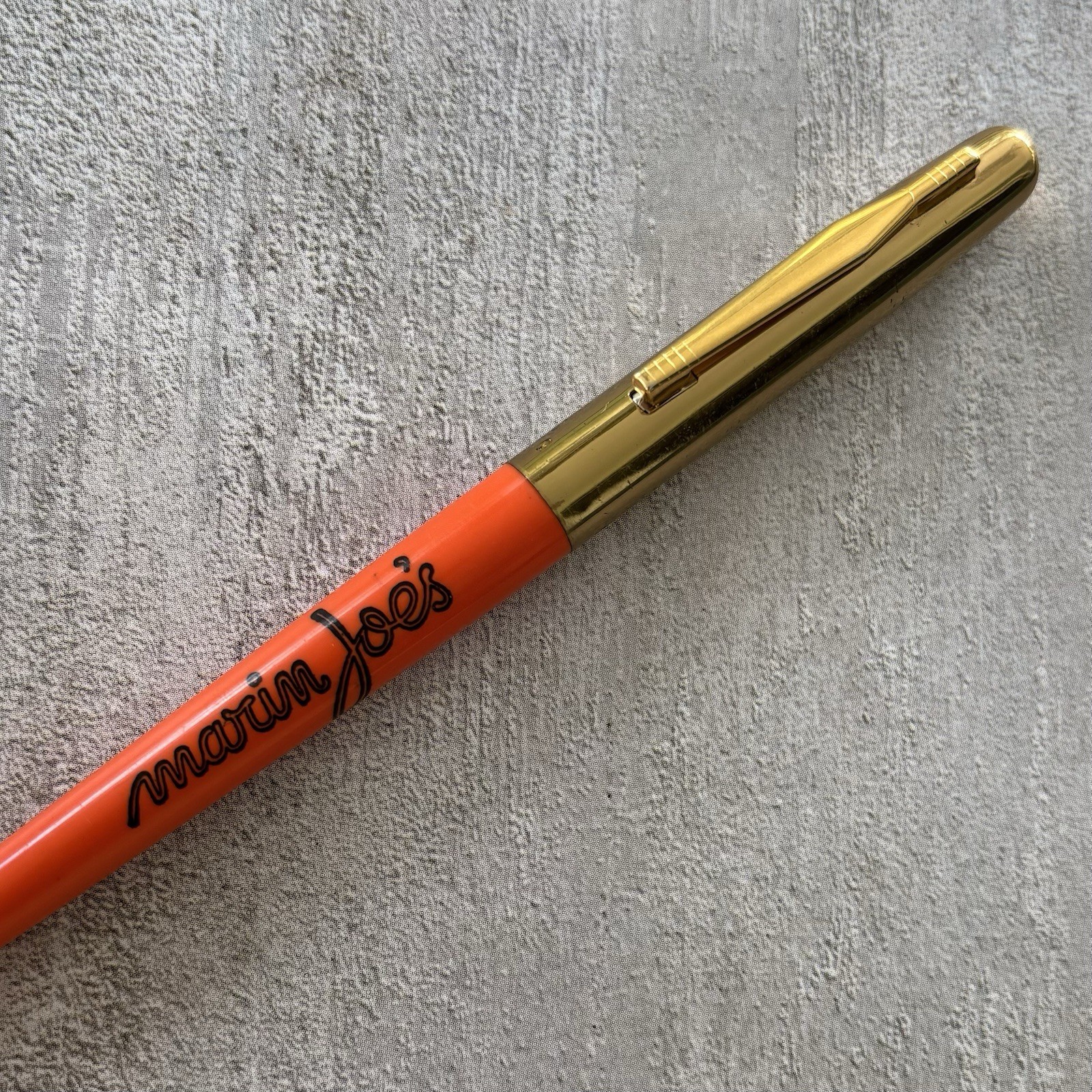 Vintage Marin Joe’s Wingmatic Pen Italian Restaurant Corte Madera, CA ~Dry Ink~