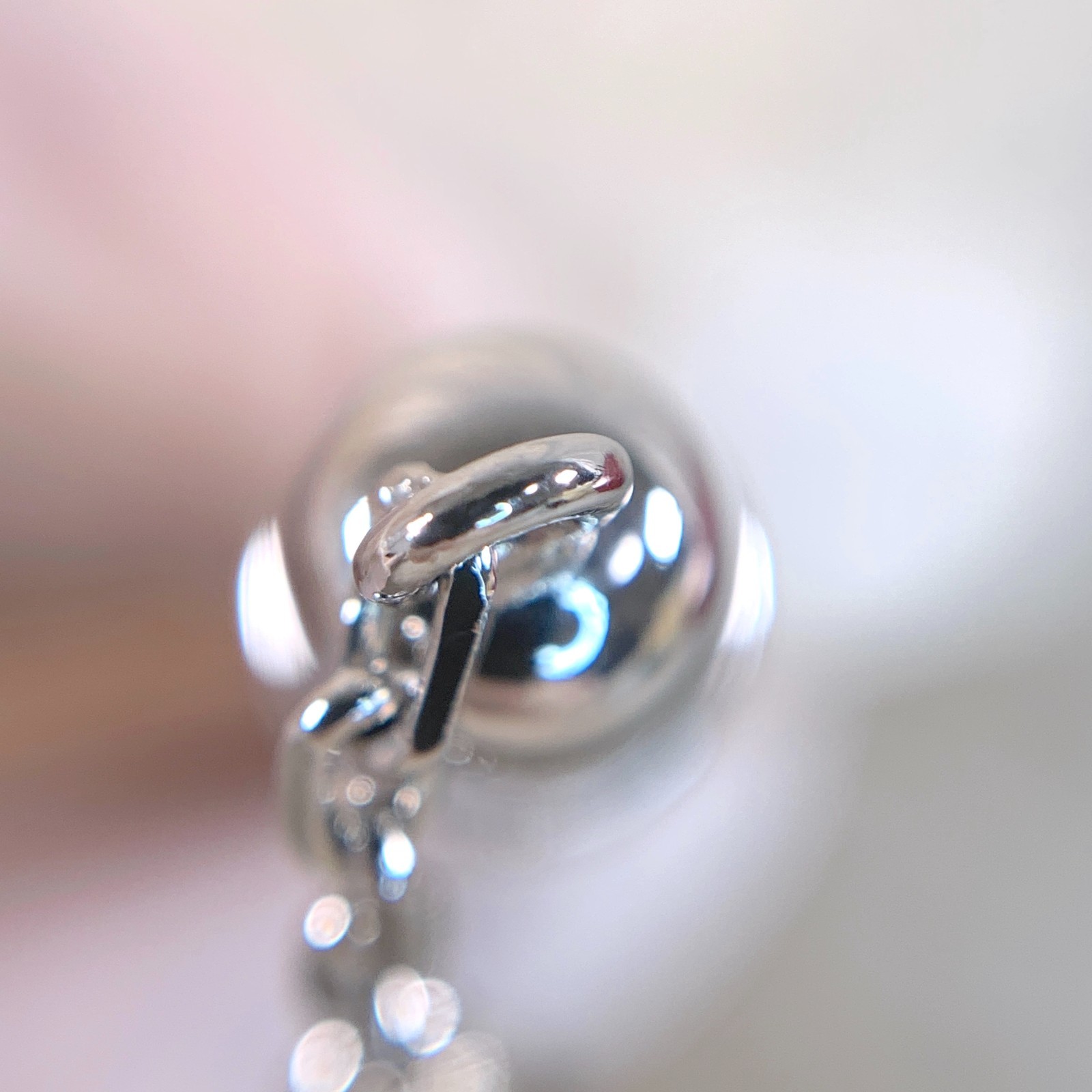 Cartier Mini Ballpoint Pen Charm Silver Lacquer Palladium Finish w/Case & Papers