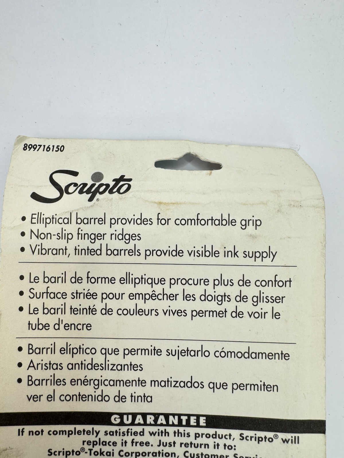 Vintage Scripto Retractable Pens Barrel Shape 02259 Mexico 1990’s NOS