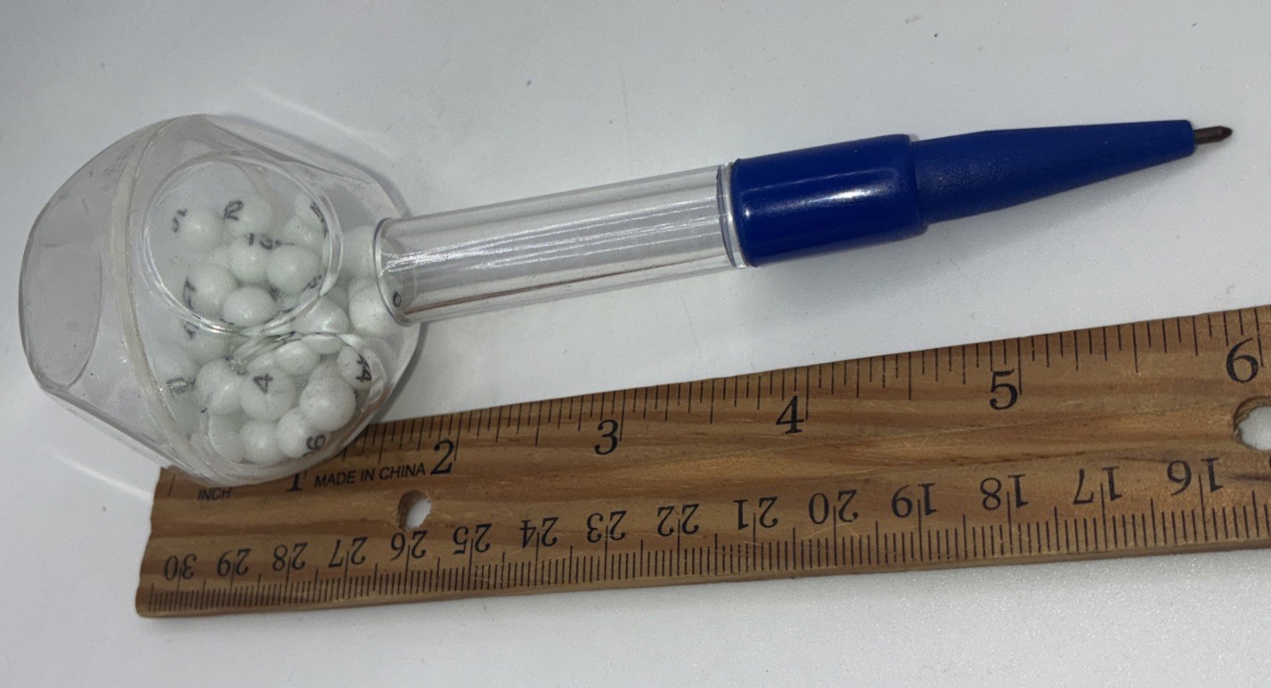 💥 Vintage Novelty Lotto Pen for Lottery Drawing Numbers from~ One to Fifty F/SH