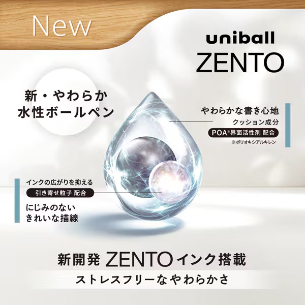 Uniball ZENTO Signature Model 3 Color Ballpoint Pen M-Black 0.5mm Japan NEW