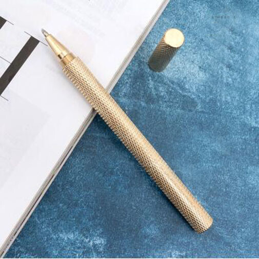 EDC brass ballpoint pen Creative non-slip portable ballpoint pen