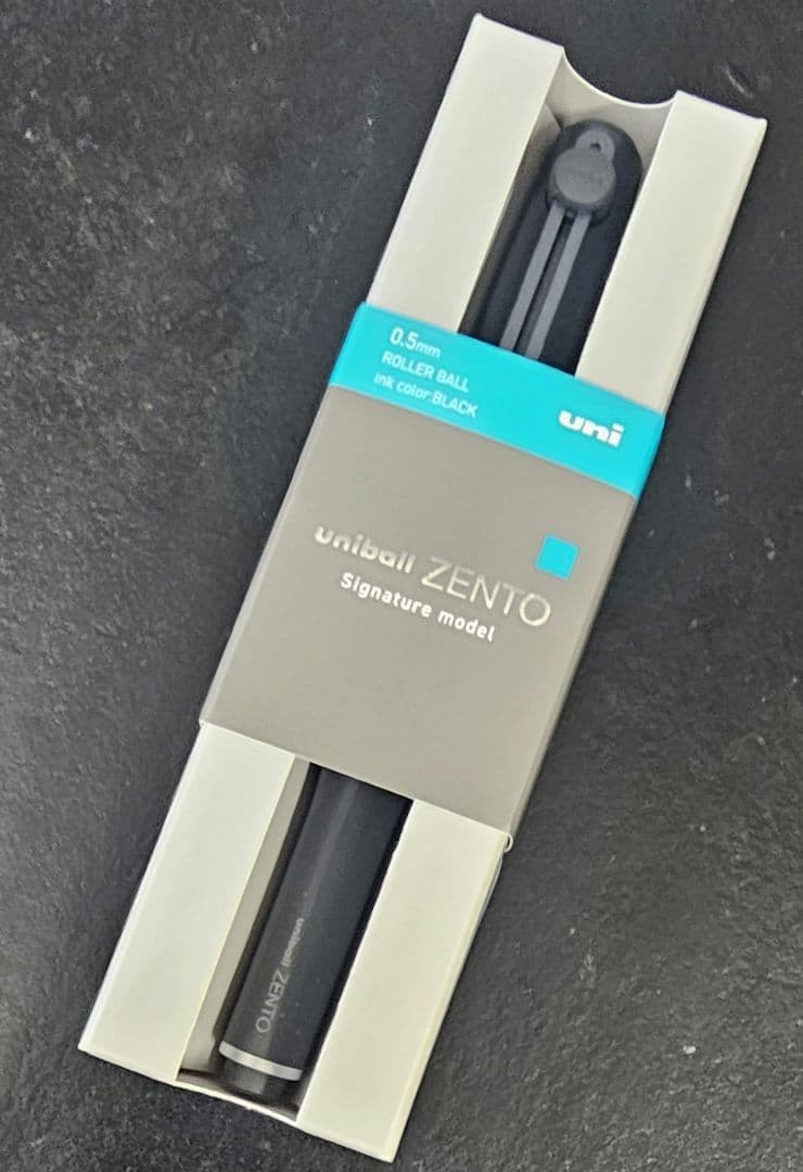 Mitsubishi Pencil Uniball Zento Signature Model Metallic Black 0.5mm Japan NEW