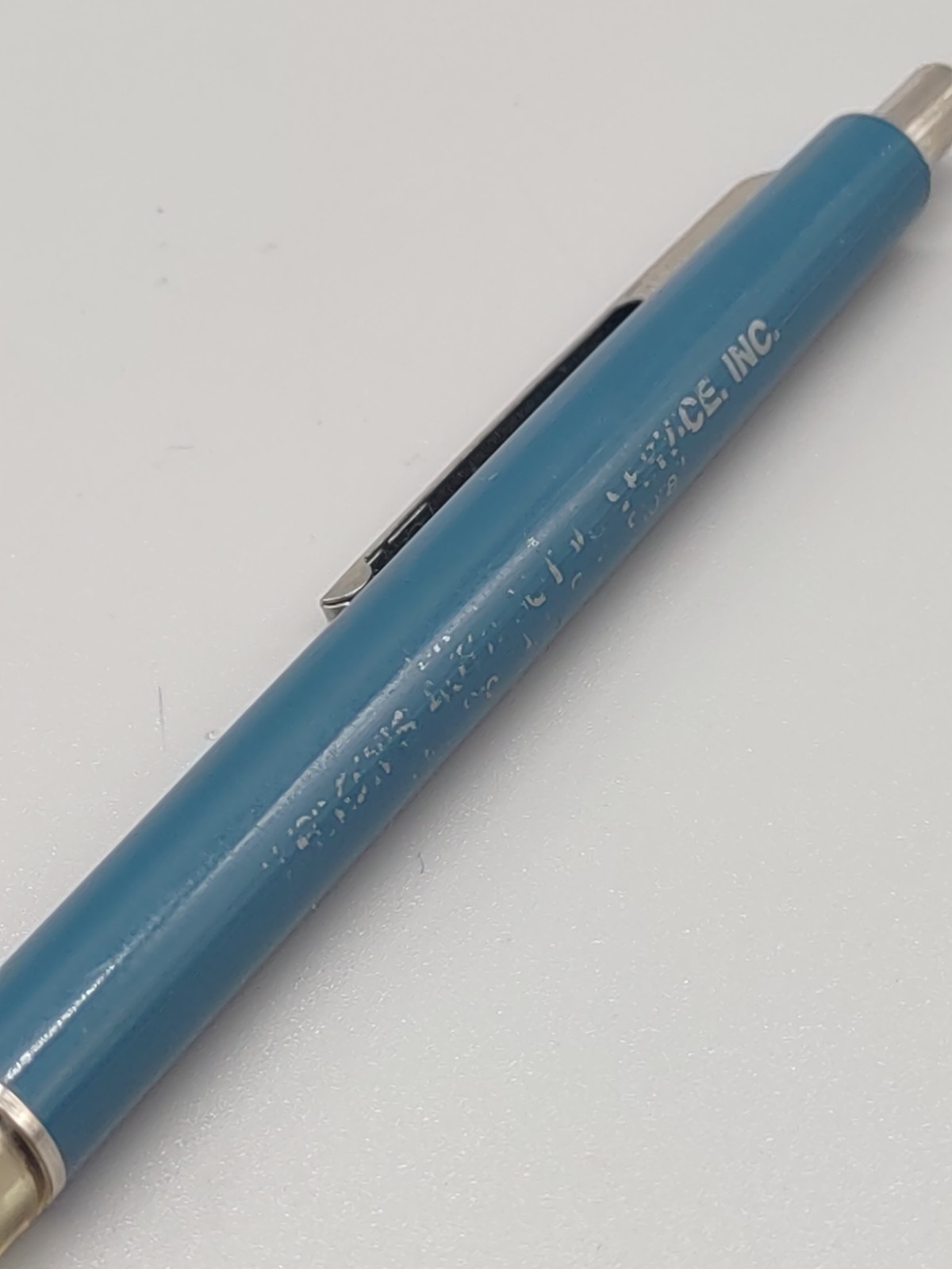 Paper Mate «Clear Grip» Contour Double Hearts Ballpoint Pen. Blue. Vintage