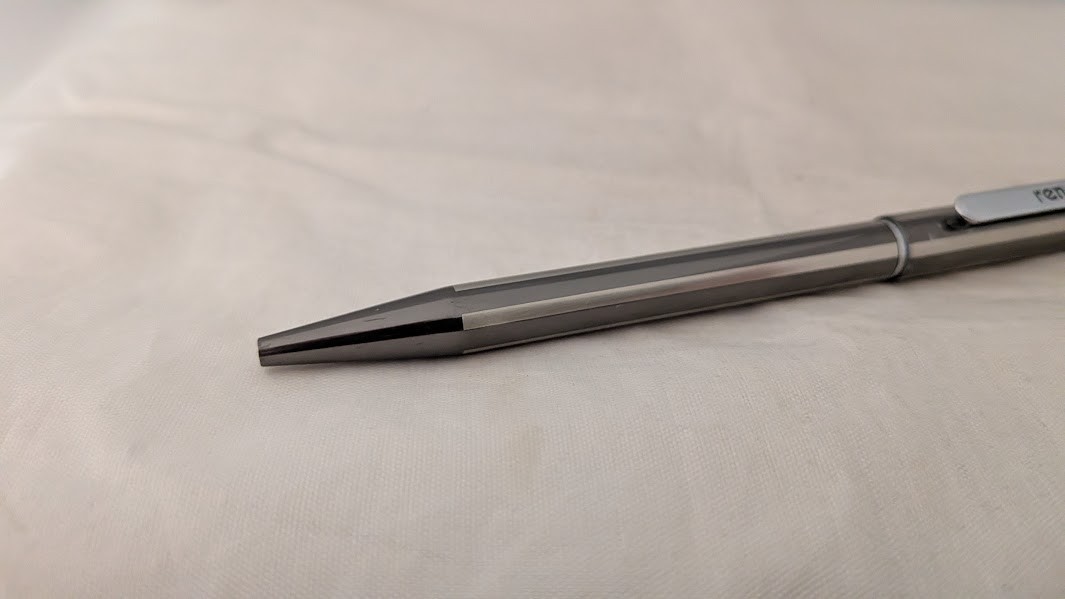 PARKER Jotter Ballpoint Pen Brushed Stainless Steel Chrome Trim Vintage