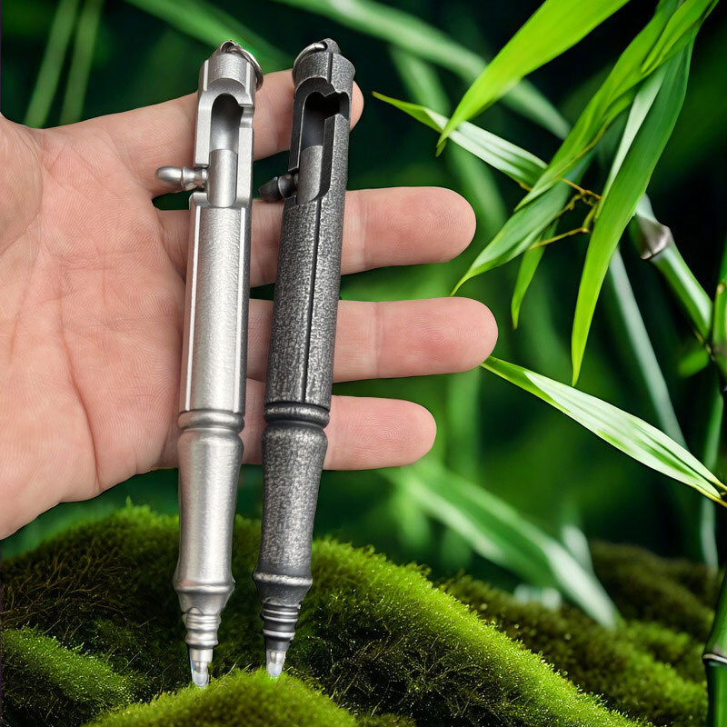 Titanium Alloy Ballpoint Pen Office Working Signature Pen Outdoor EDC Key chain