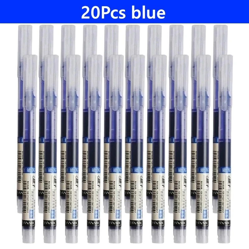 0.5mm Gel Pens Fine Point Black Blue Ink Smooth Writing Office School Supplies