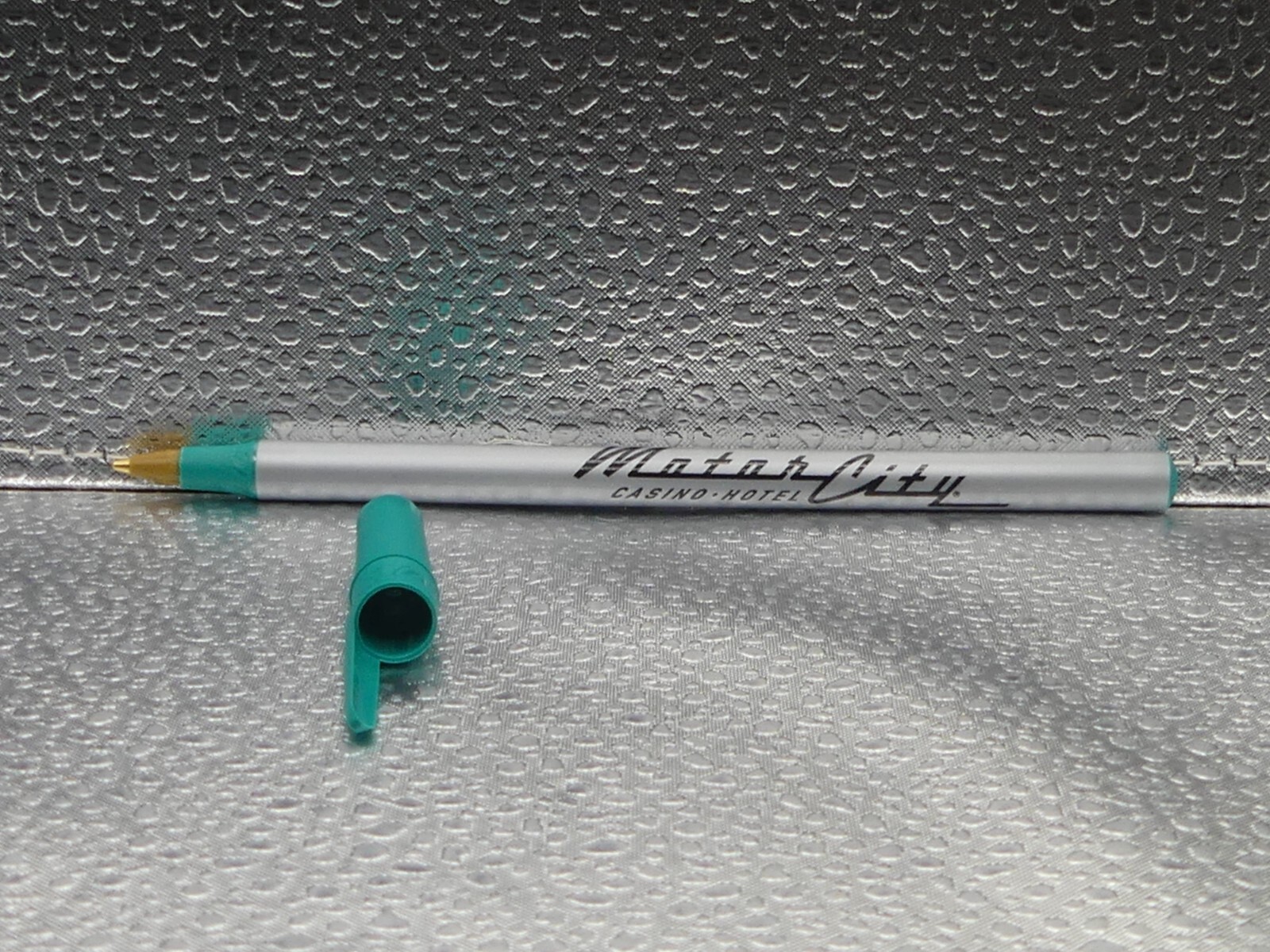 Motor City Casino Hotel Gray Light Blue Bic Advertising Mexico Ballpoint Pen