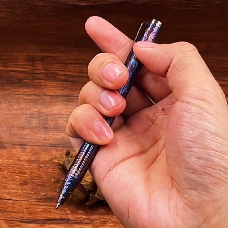 New Outdoor Titanium Alloy Bolt Action Pocket Signature Pen EDC Pen