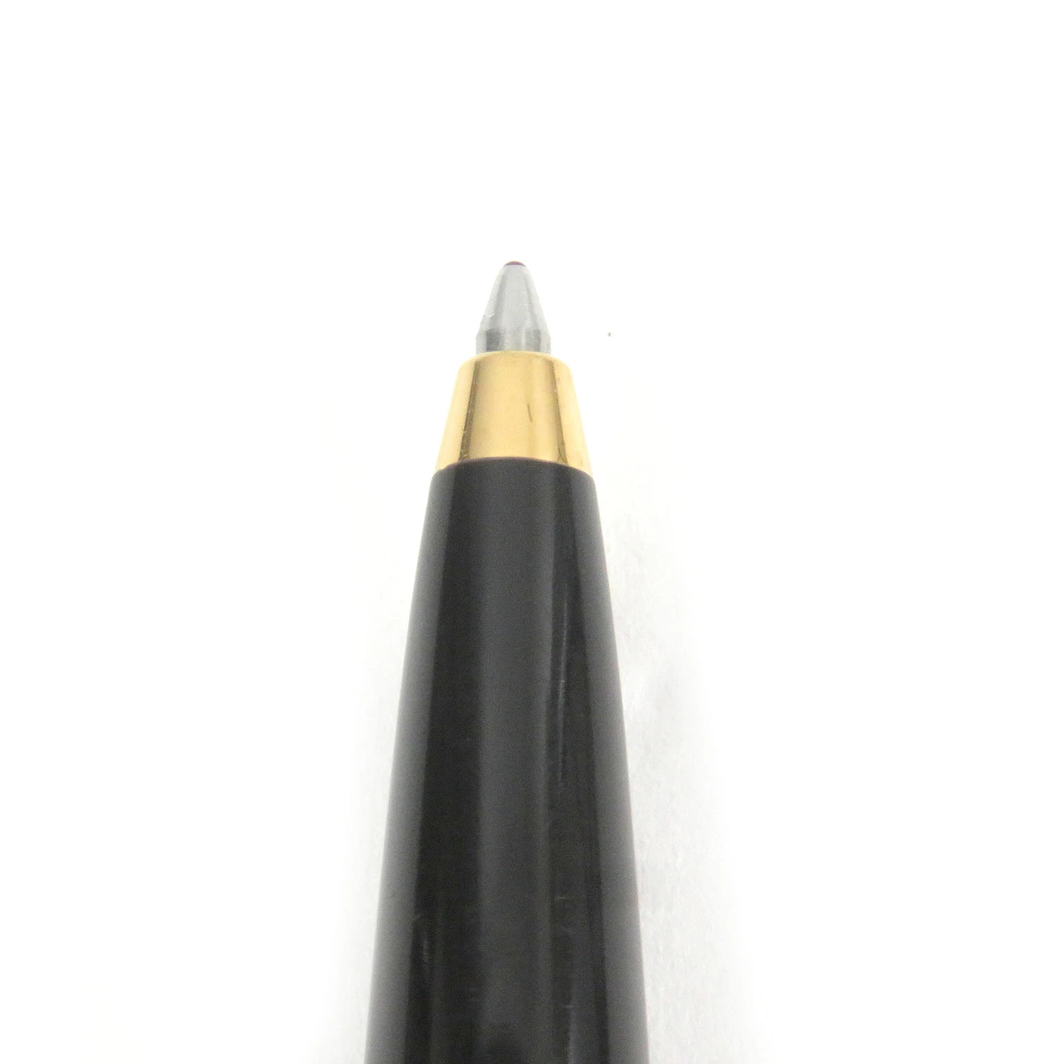 Diabolo de Cartier Ballpoint Pen Black Gold Blue Gem Twist Germany Tested Unisex
