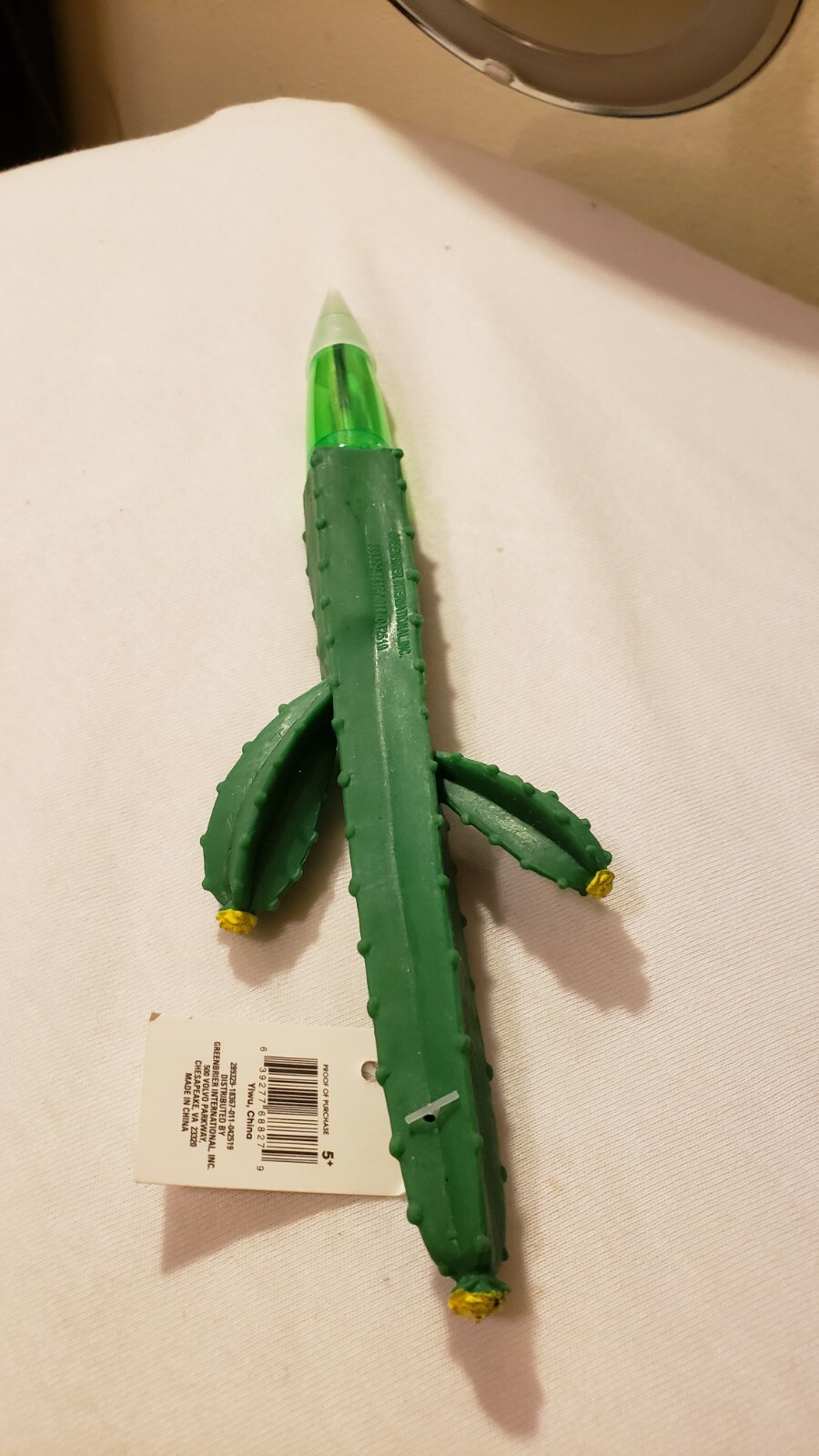 Novelty Cactus Ball Point Pen Black Ink 1 Pcs Flexible Rubber Cactus Plastic Pen