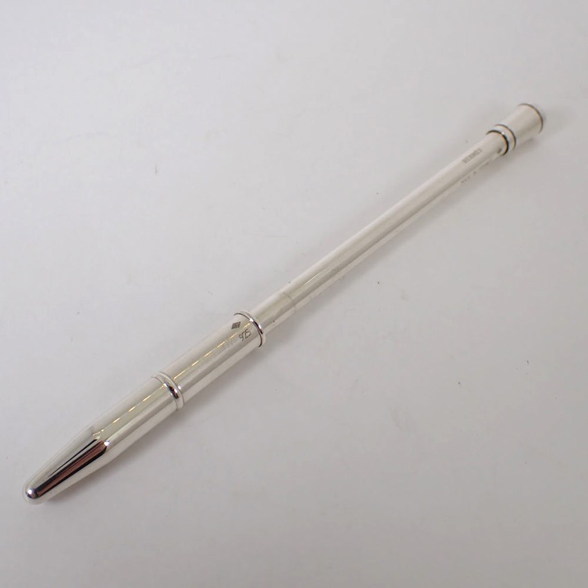 [Pre-owned] HERMES 925 Silver Ballpoint Pen / j282-10