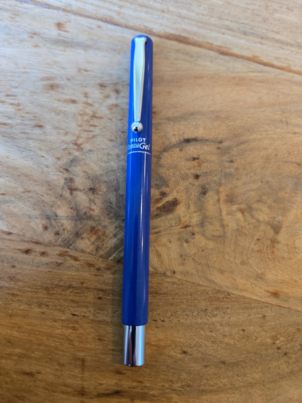 Vintage Unique Rare Pilot Execu Gel Rollerball Blue Pen Black Ink Execugel