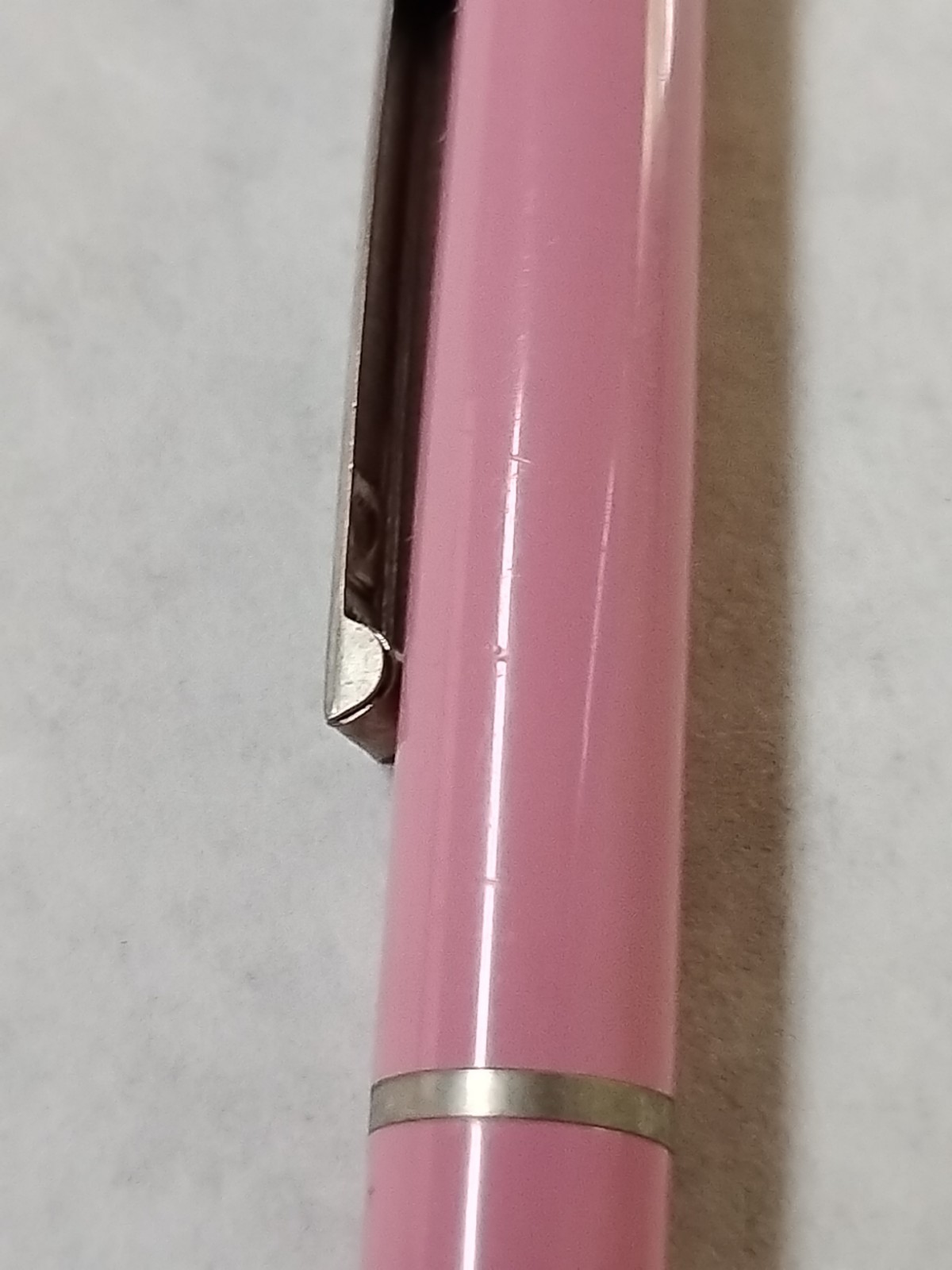 Vintage Paper Mate Vintage Double Heart Pink Ballpoint Pen #F4