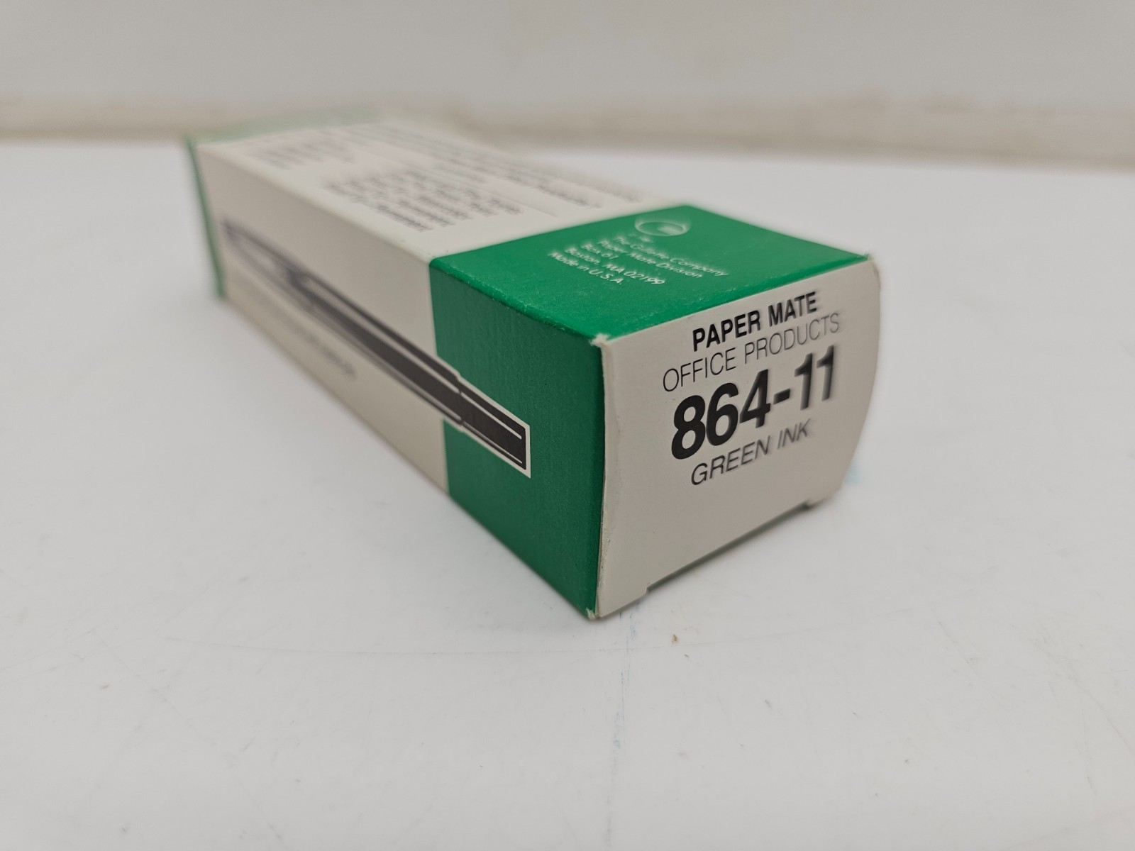 Paper Mate 860 Nylon Pens Green Ink 1 Dozen Vintage NOS *Dry Ink* For Display