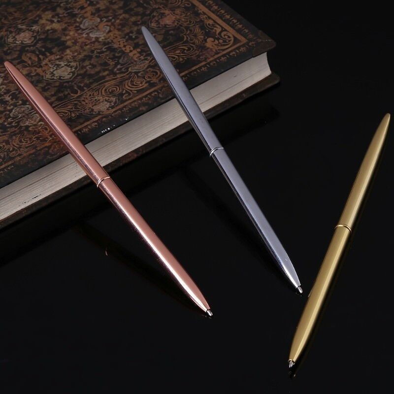 Metal Ballpoint Pen Slim Ball Pen Business Writing Office School Supplies