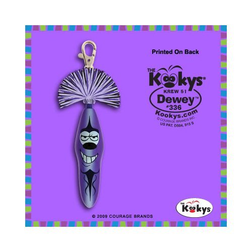 KOOKY KLICKERS KOLLECTIBLE BALL POINT PEN KREW 51 Dewey KEY CHAIN BELT CLIP GIFT