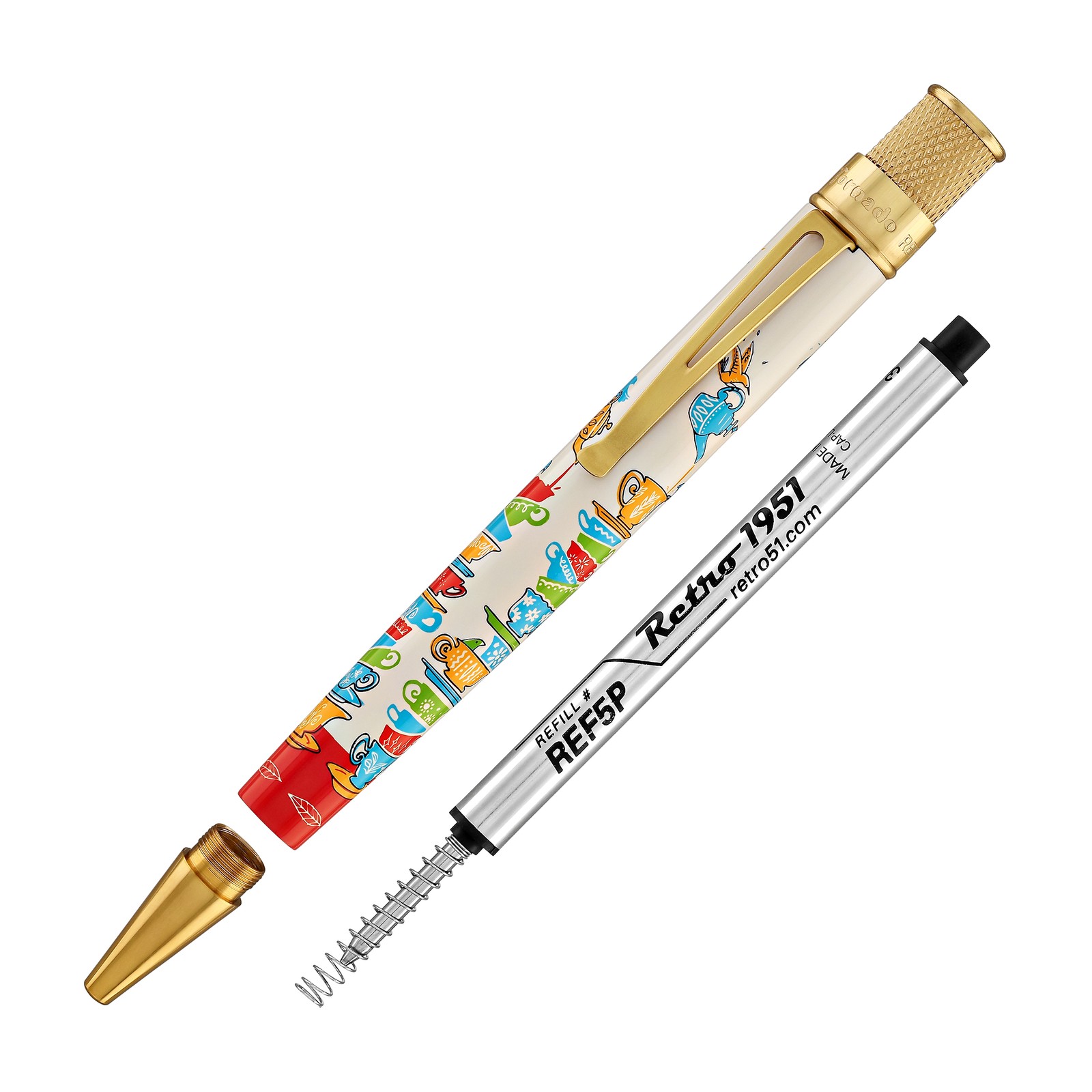 Retro 51 Tornado Rollerball Pen in Twee-Tea – NEW in Tube