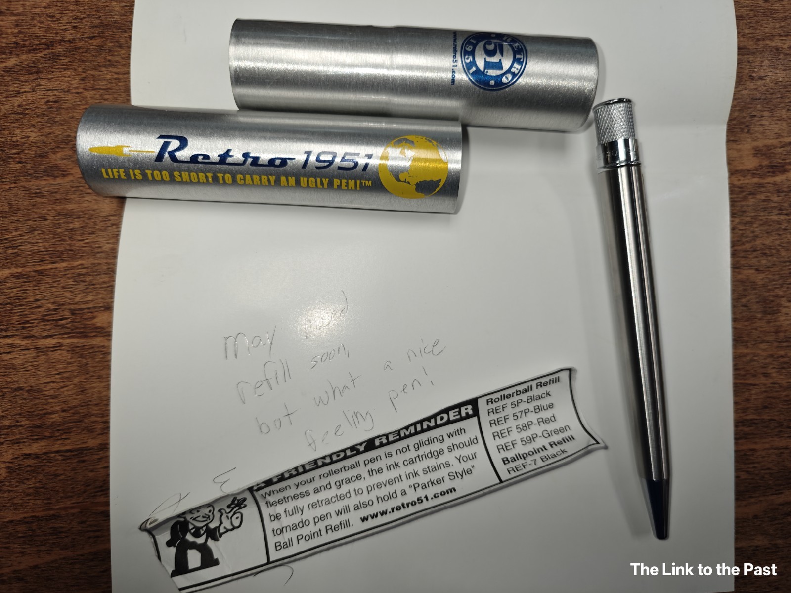 Retro 51 Tornado Stainless Steel & Chrome Ballpoint/Rollerball Pen w/more (see)