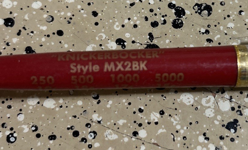 VTG NATIONWIDE ROCKET’S KNICKERBOCKER STYLE MX2BK Advertising Pen NO Ink