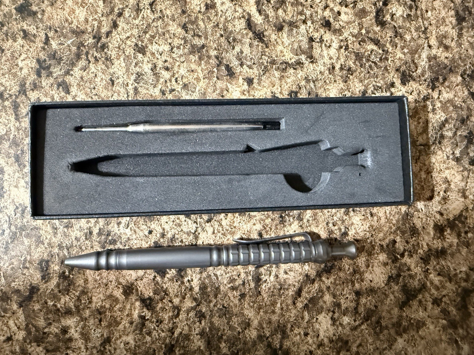 Ketuo Titanium Frag Pattern Ball Point Pen