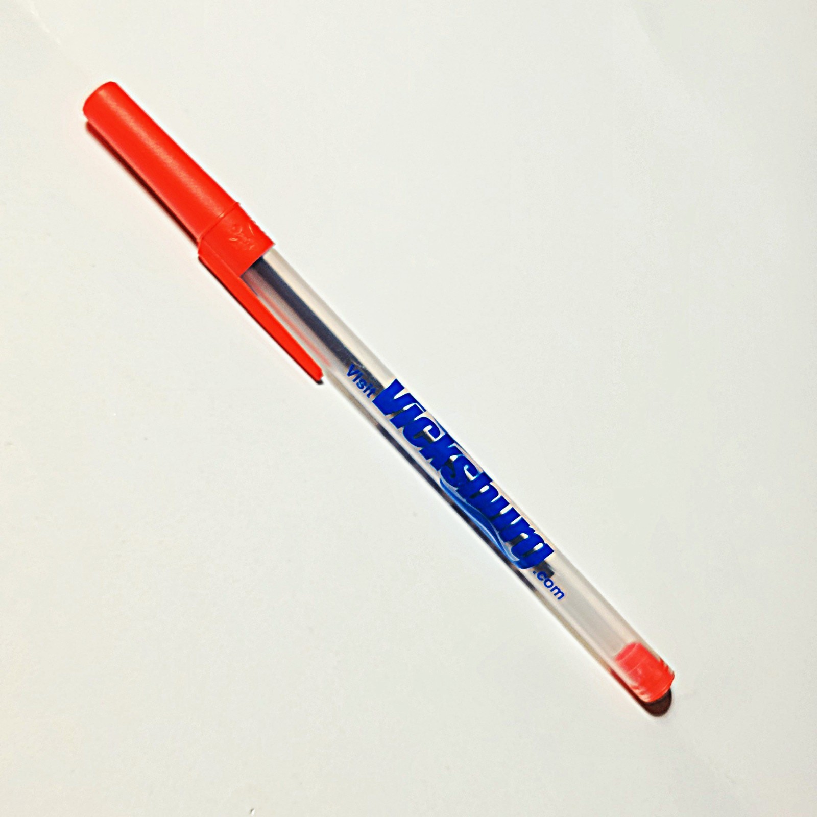 Vintage Bic Stick Ice F-27 Translucent Ballpoint Pen Advertising Vicksburg MS