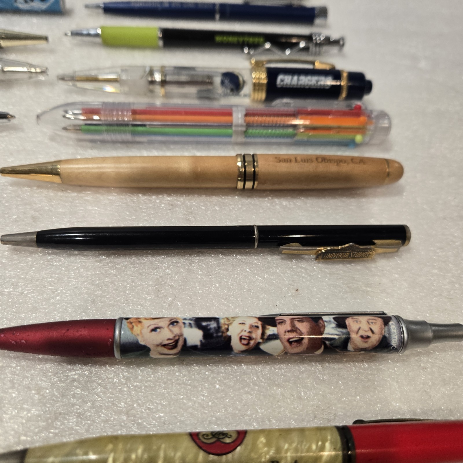 Collection of 20 Vintage Advertising and Novelty Pens Ballpoint Ink Pen Pencil