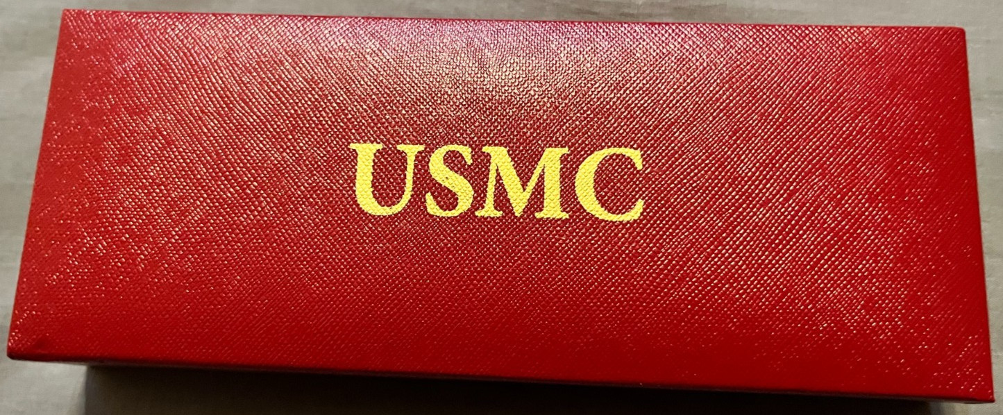 USMC United States Marines Metal Ballpoint Pen Logo Blue NEW!