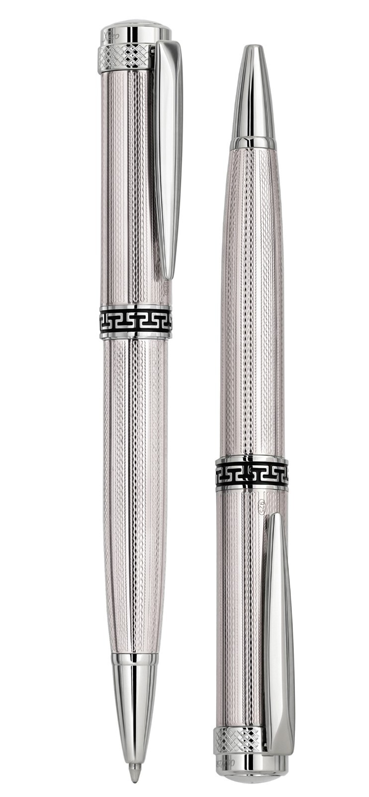 Xezo Incognito 925 Sterling Silver Ballpoint Pen, Med Tip, .999 Platinum Plated
