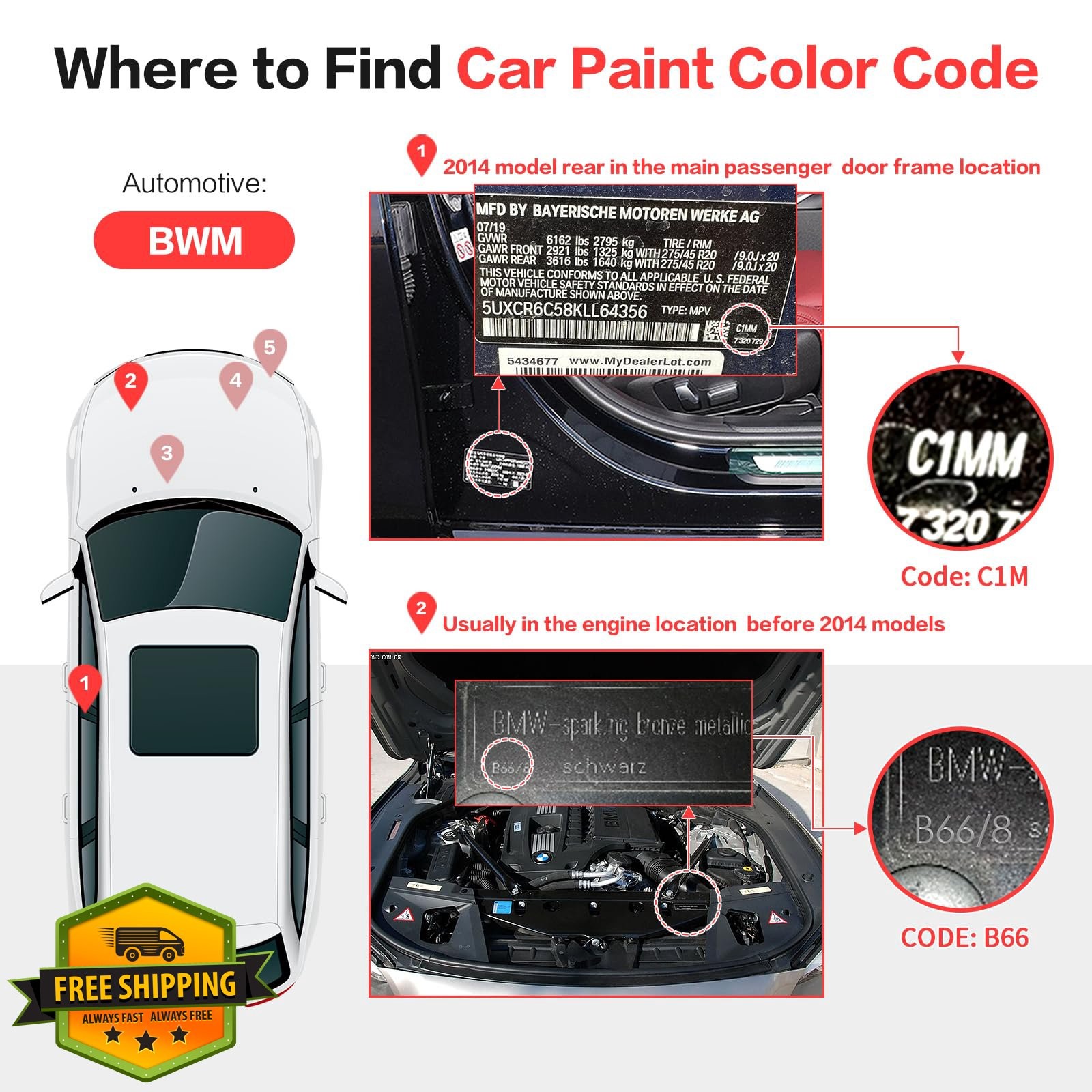 Carhoo BMW A52 Space Grey Touch Up Paint 16ml