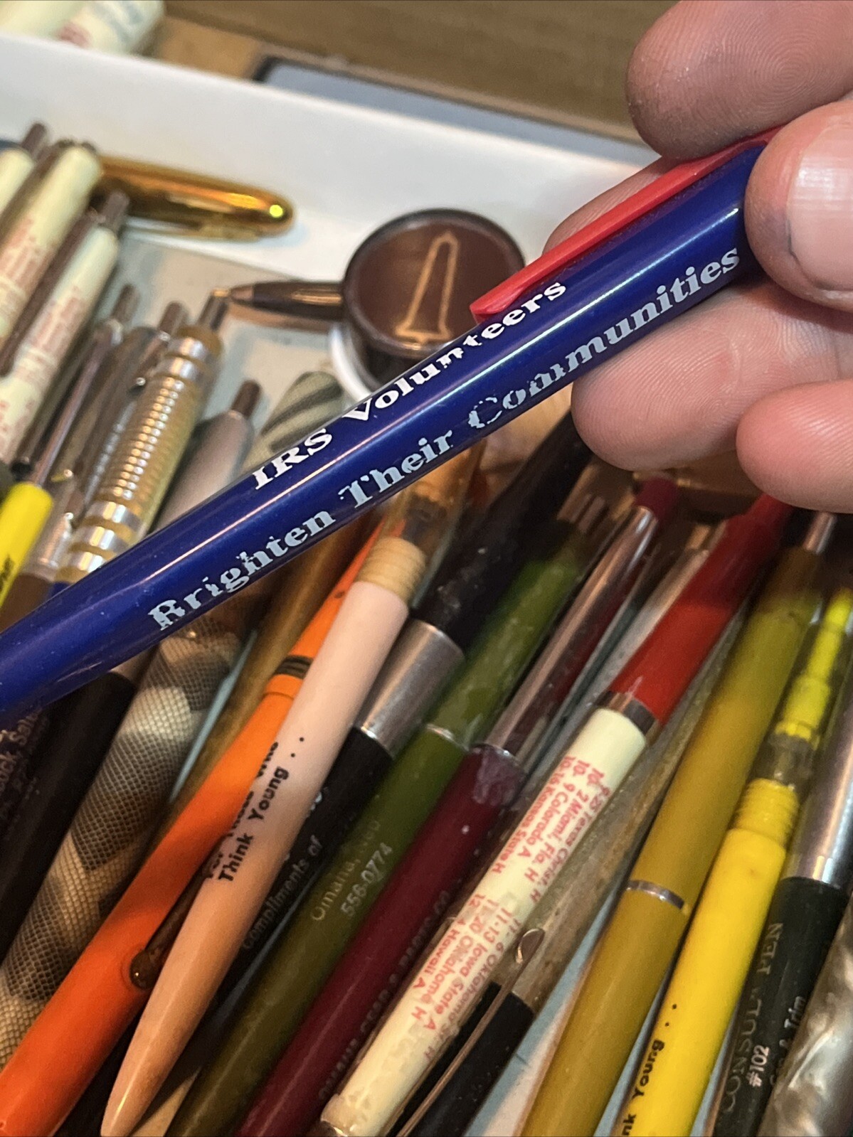 VTG Midwest Advertising Pens Fountain Pens Mechanical Pencils Lot Of 80 Dry Ink