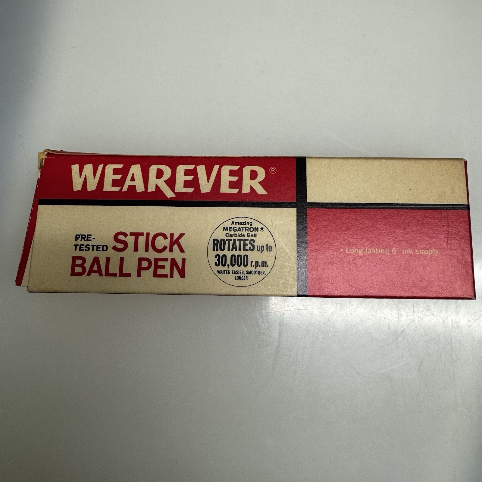 Wearever Vintage Stick Ball Pen 10 Black 1 Red 1 Blue