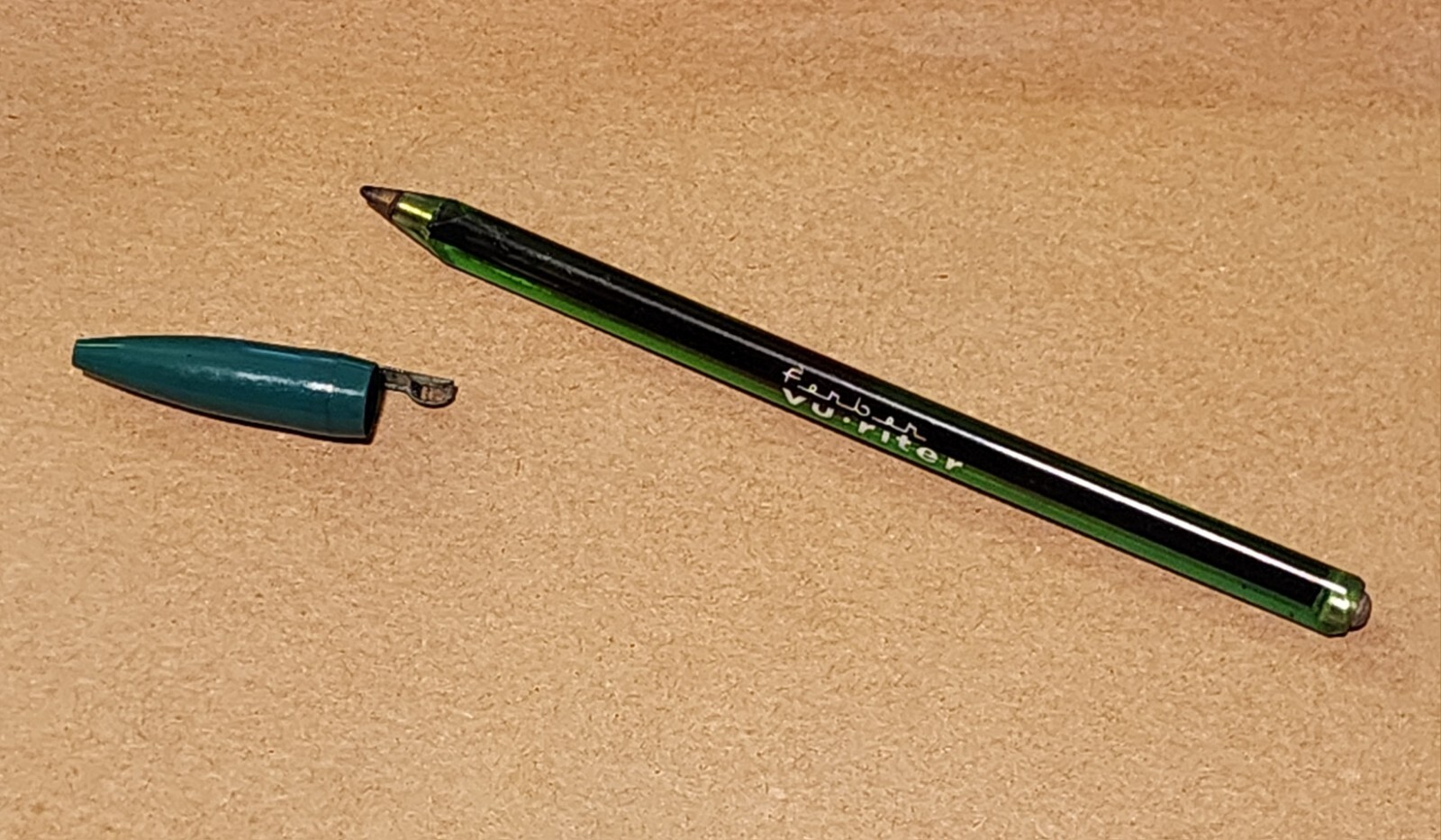 Rare & HTF VINTAGE Green Barrel FERBER VU-RITER Pen 1950’s / 60s Dried Out