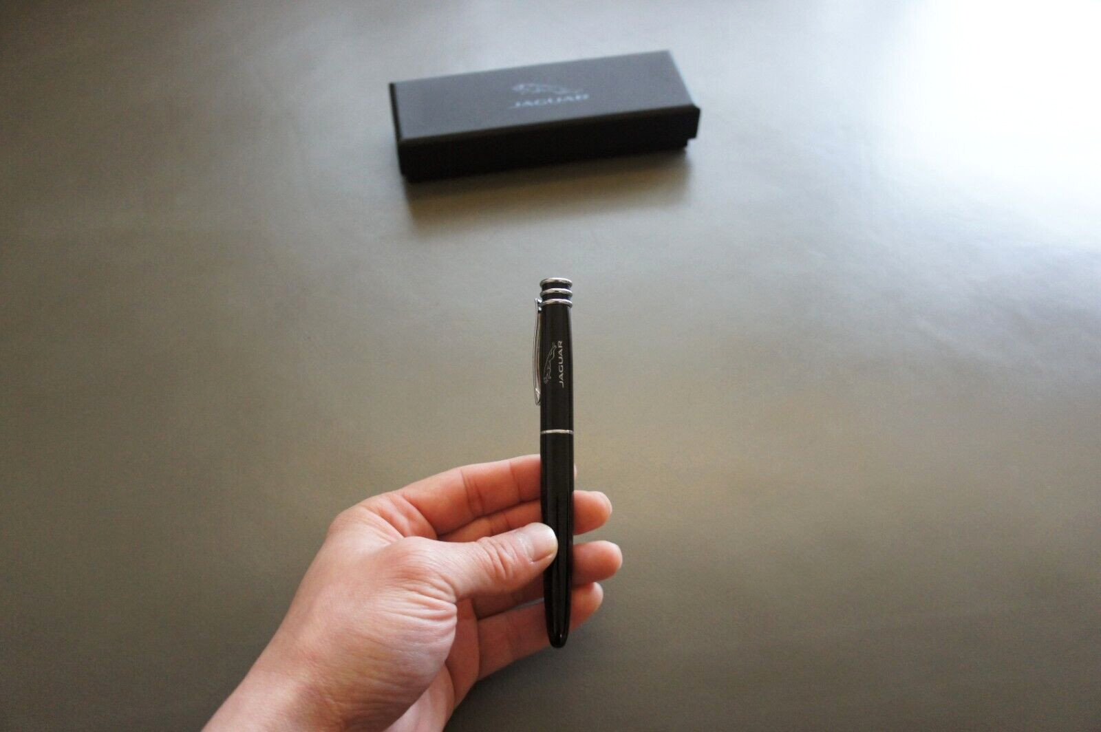 New Porsche Driver’s Selection Black Plastic Signature Ballpoint Roller Ball Pen