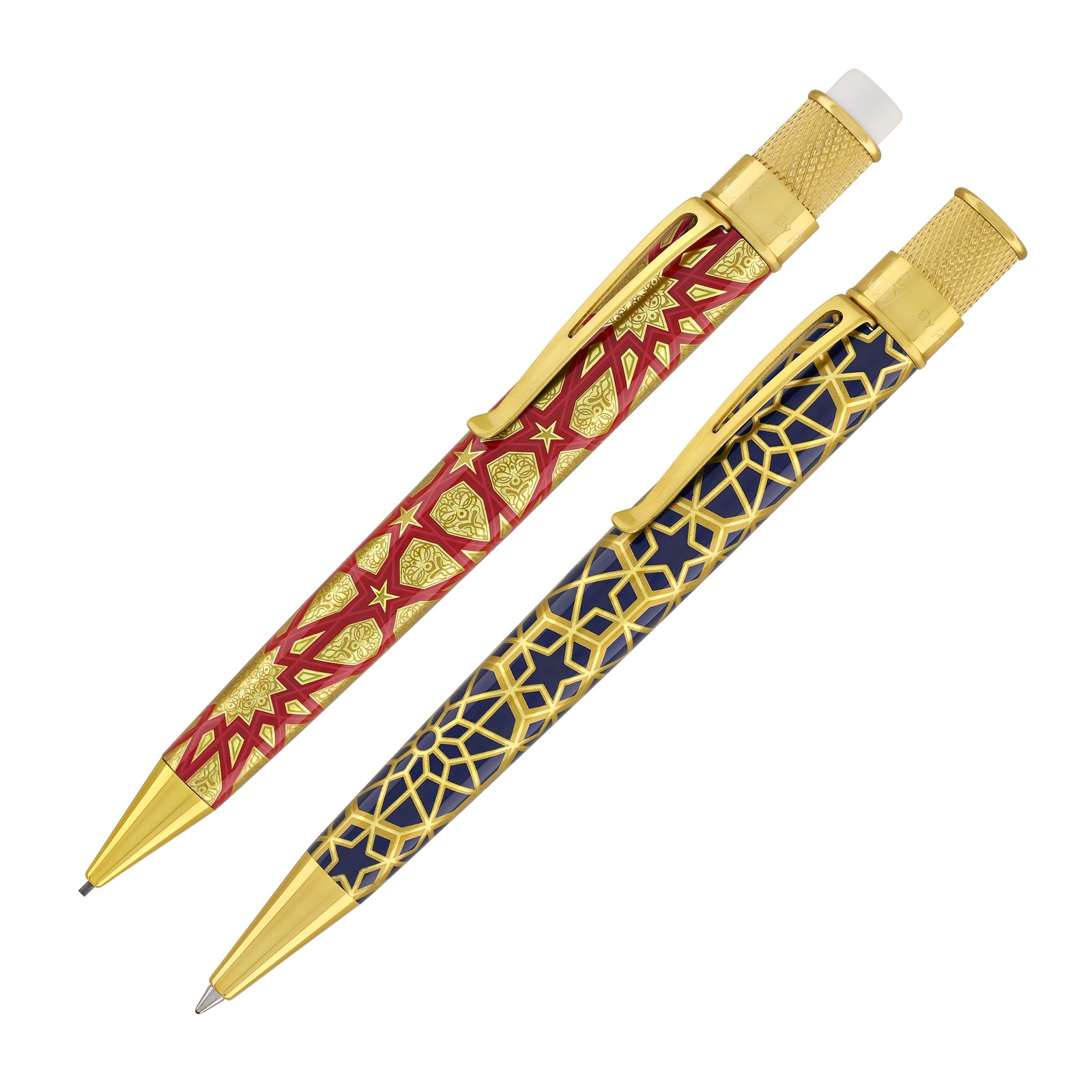Retro 51 Tornado Metropolitan Rollerball and Pencil Set in Geometric – NEW